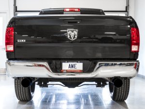 RAM 1500 Performance Exhaust - Rear - AWE Tuning - Cat-Back, Dual Rear Exit, 180 Technology - Diamond Black - `09-`18